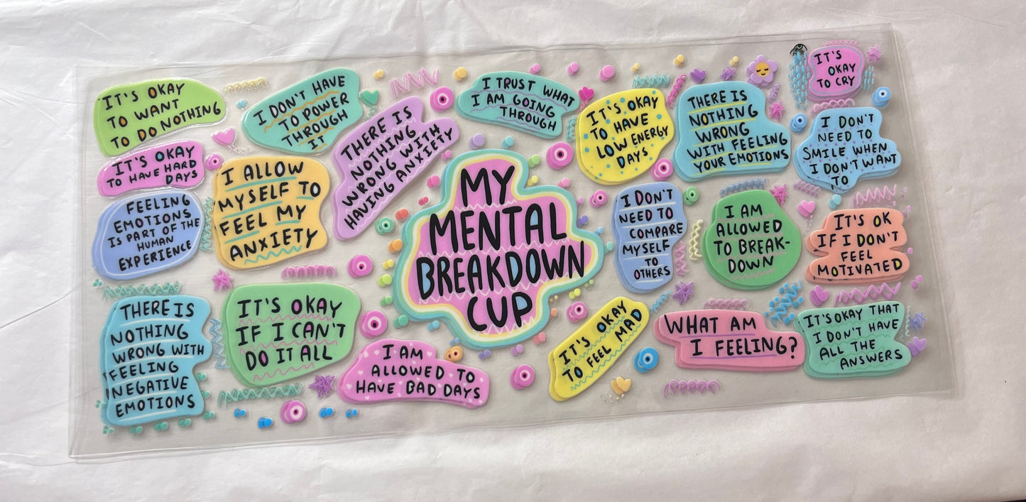 (35) my mental breakdown cup