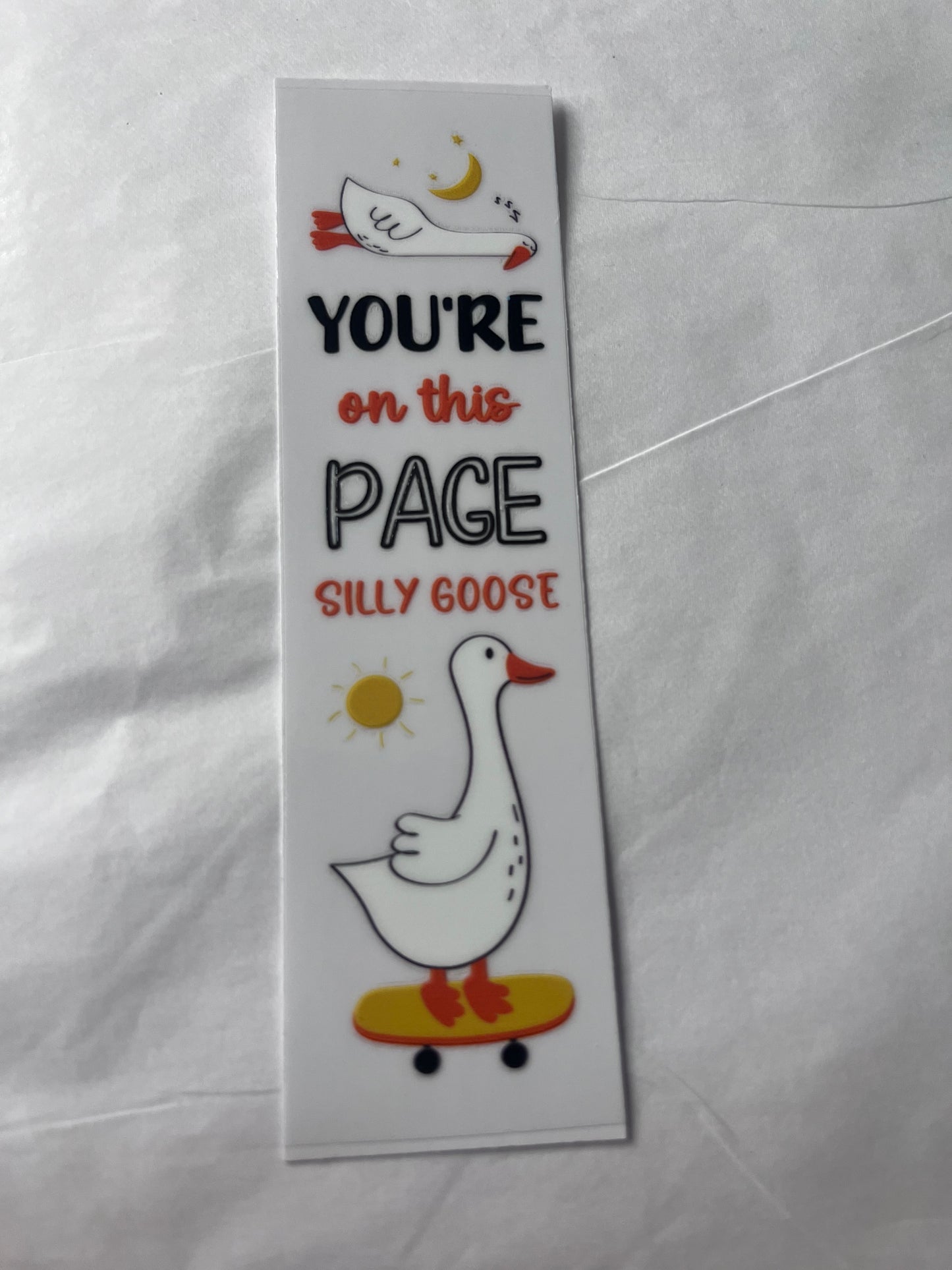 Silly goose bookmark