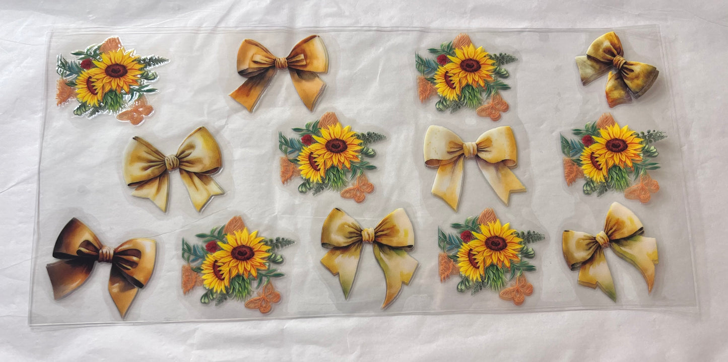 (42) Sunflowers& yellow bows