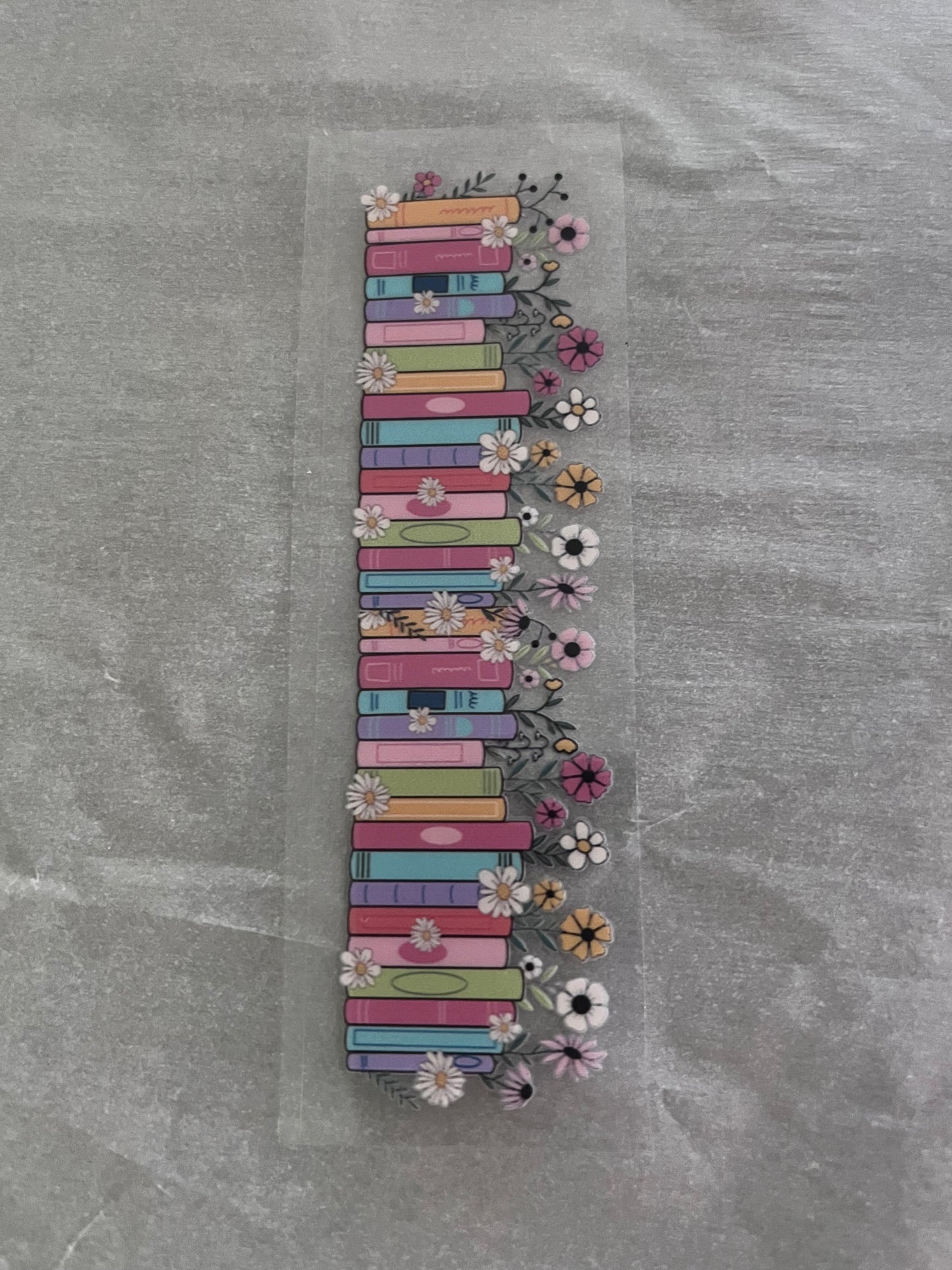 Book-row & flowers bookmark