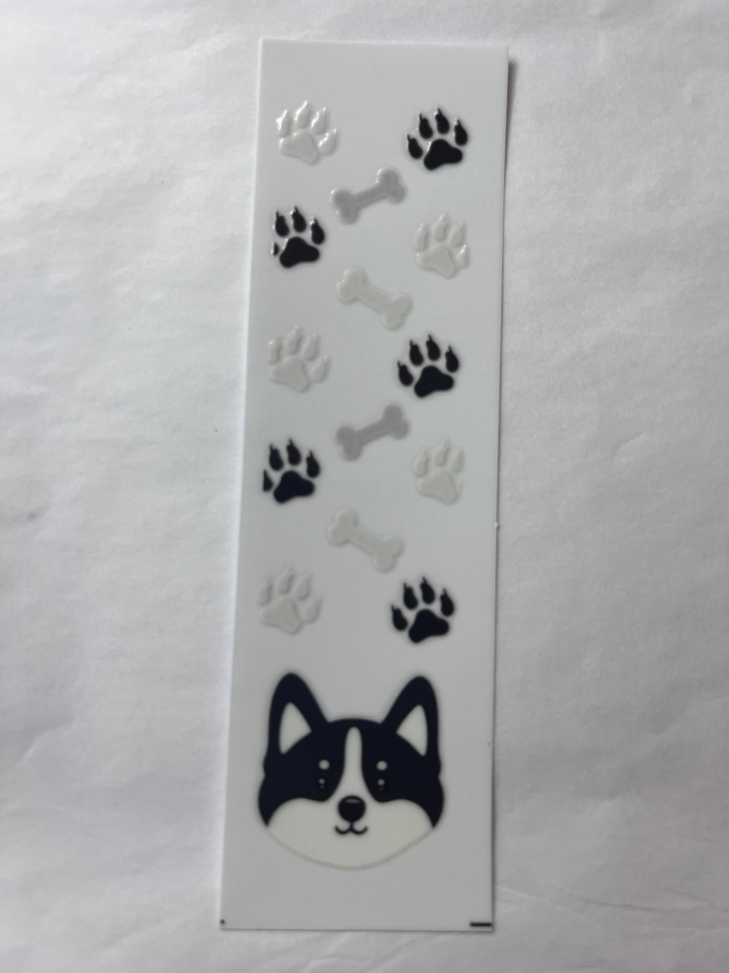 Husky paws bookmark