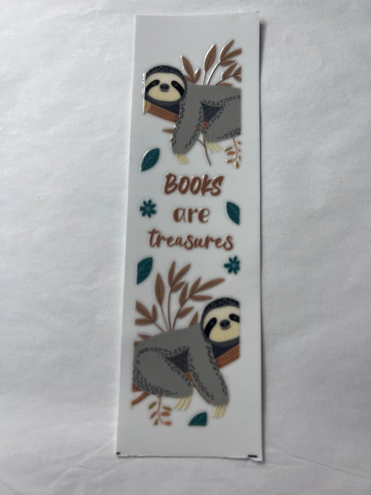 Books are treasures bookmark