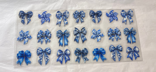 (48) blue bows