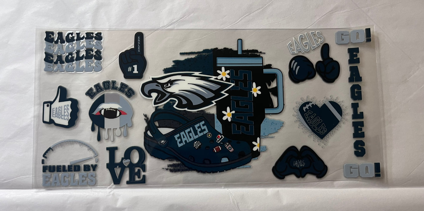 (S9) Eagles Tumbler&Crocs