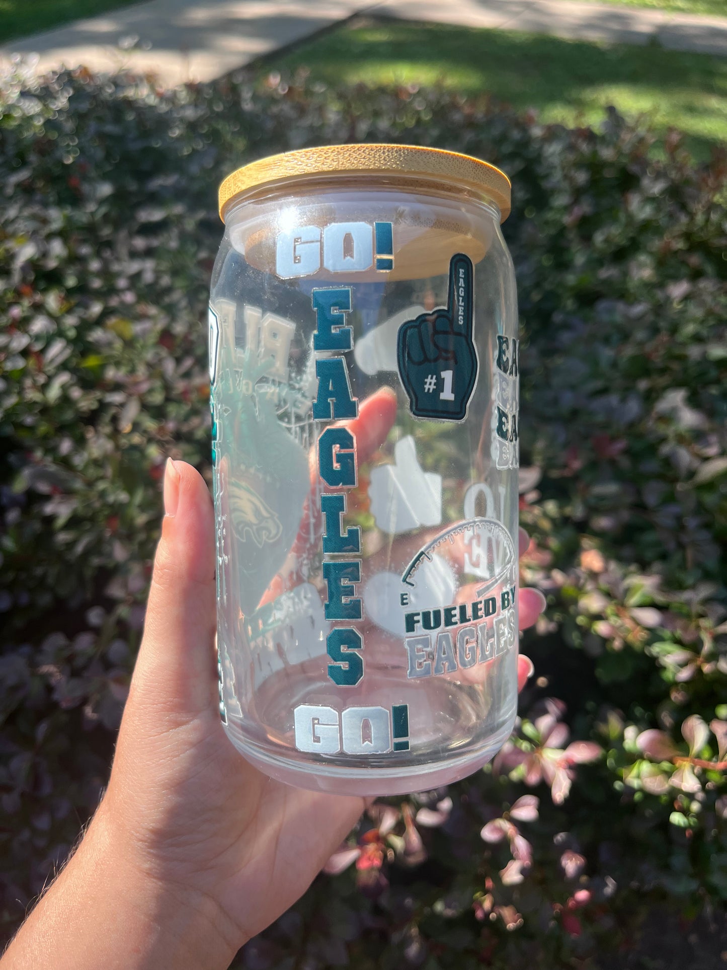 Premade/ Glass Eagles Cup