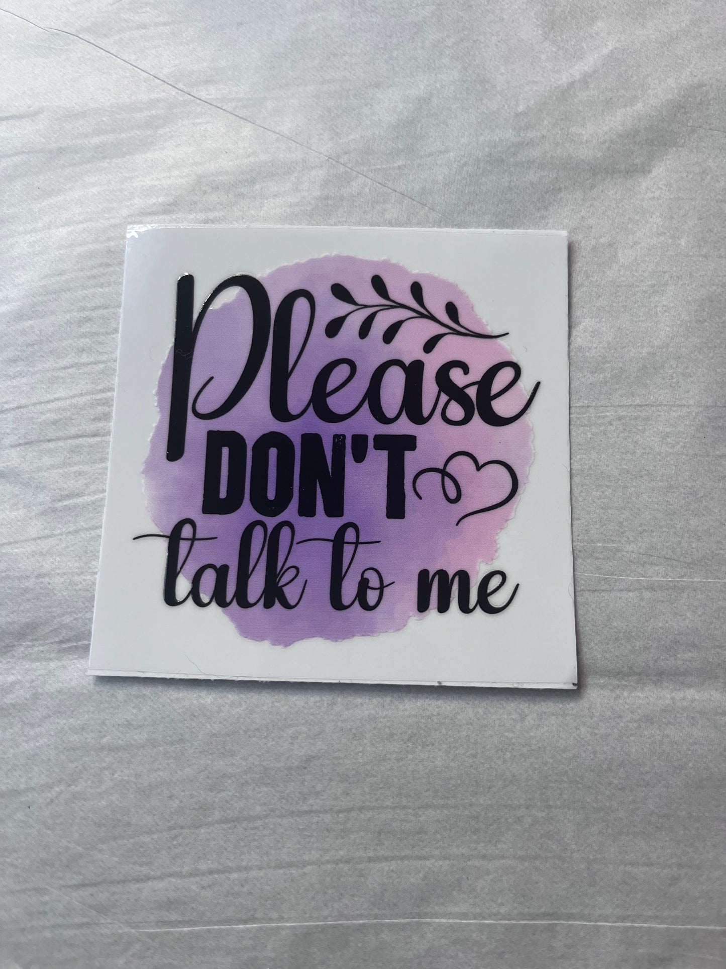 (F1) mini don’t talk to me