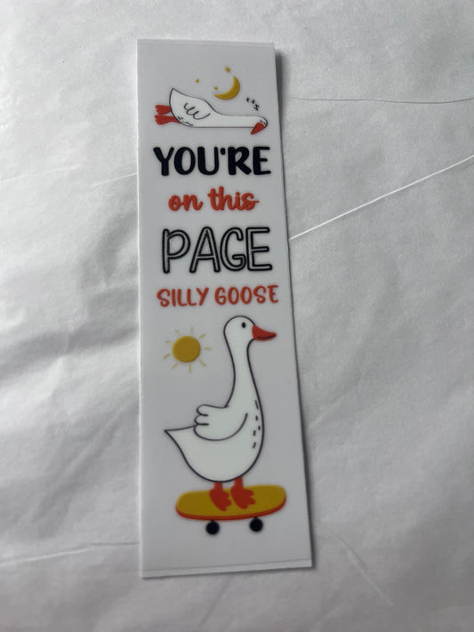 Silly goose bookmark