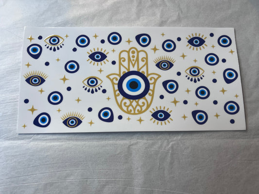 (18) Gold Evil Eye