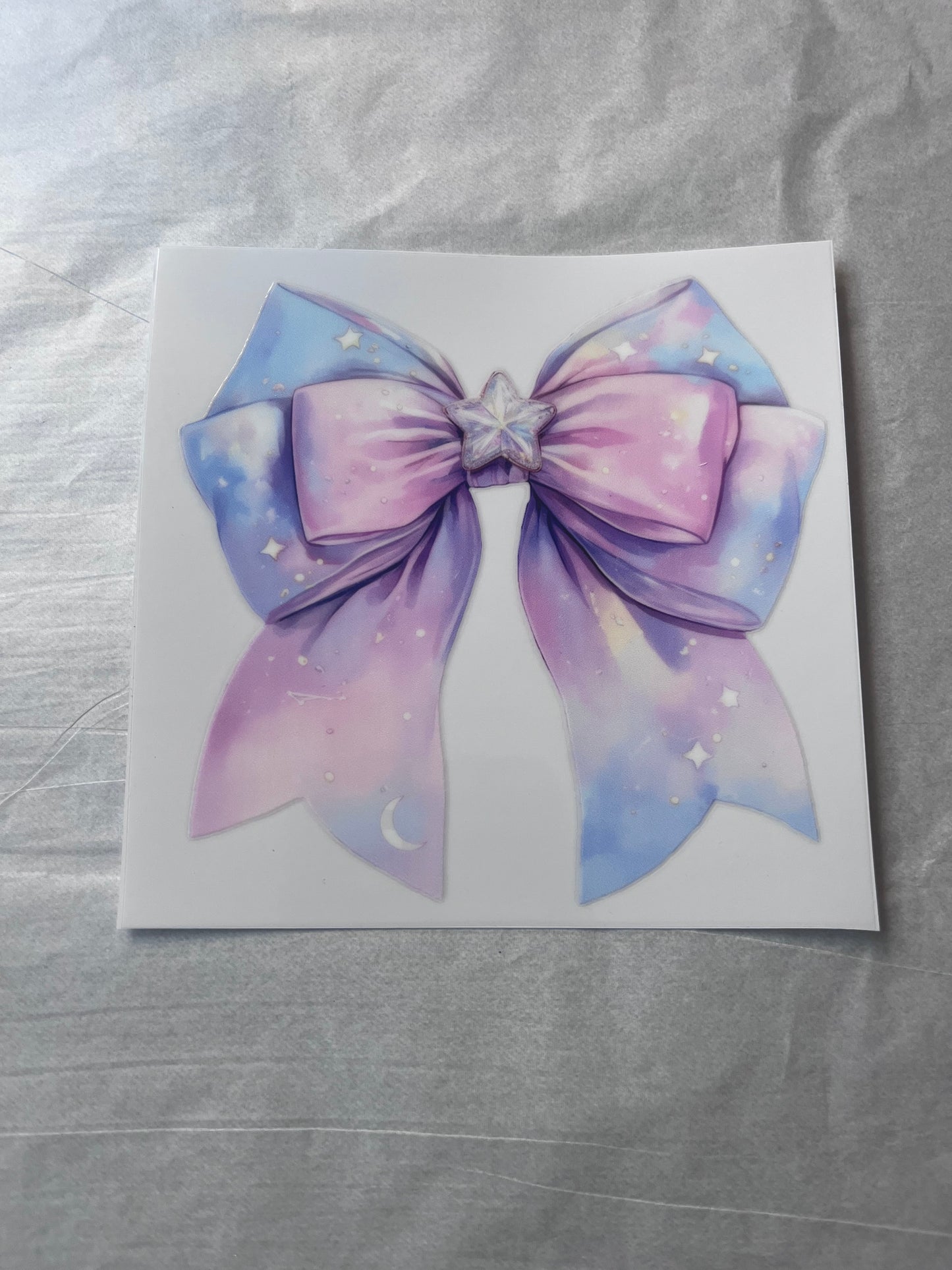 (23) Ombré Pink/Blue Bow