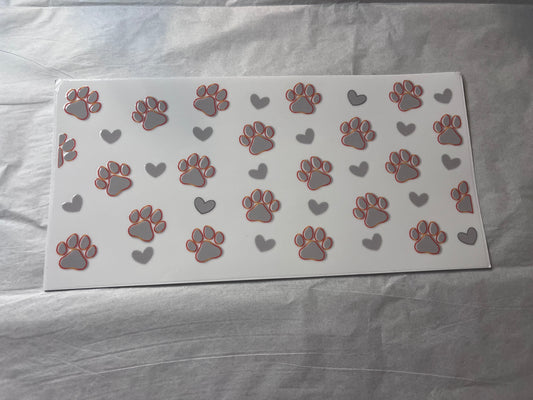 (A3) Paws and hearts