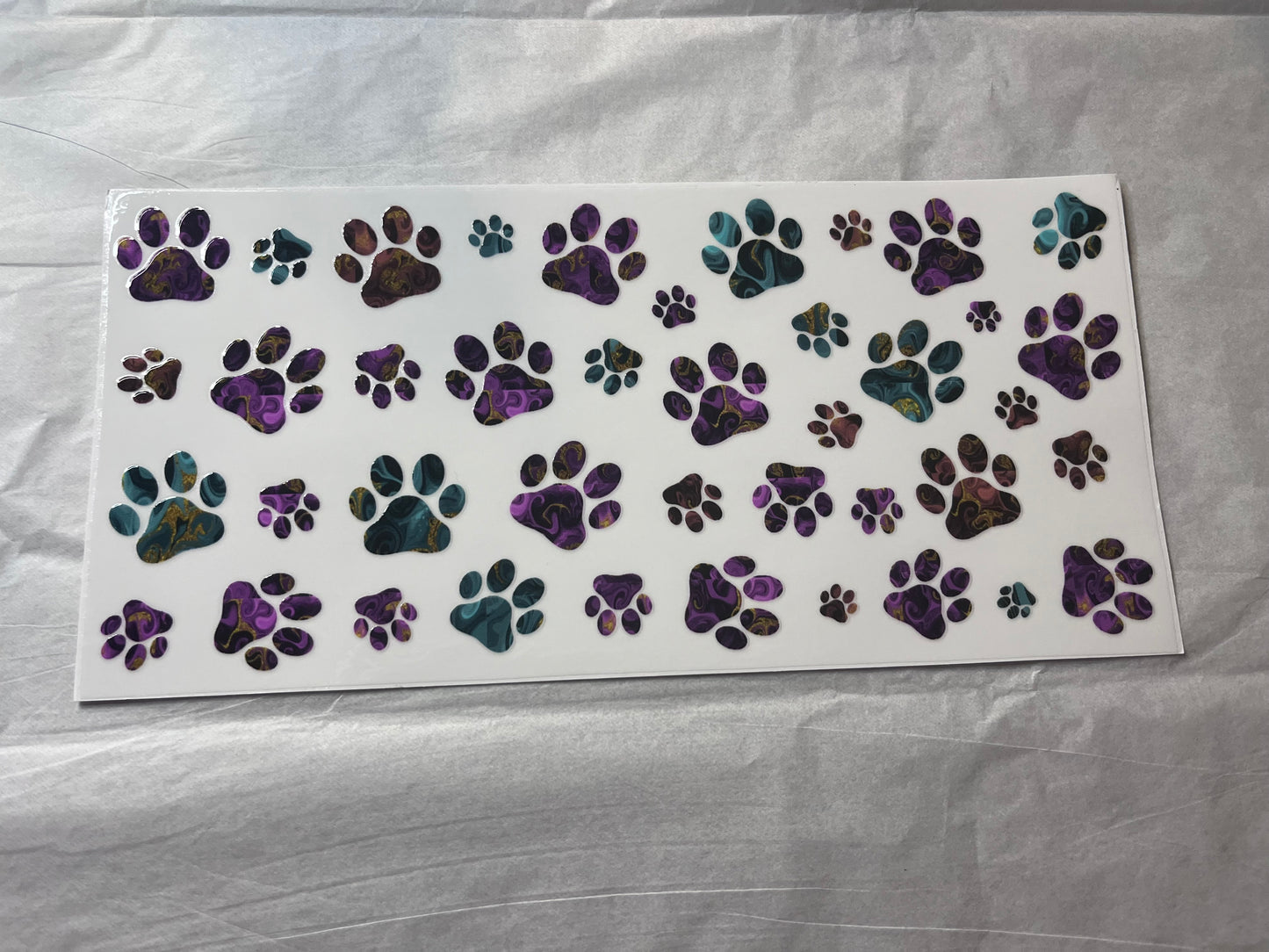 (A4) multi-color paws