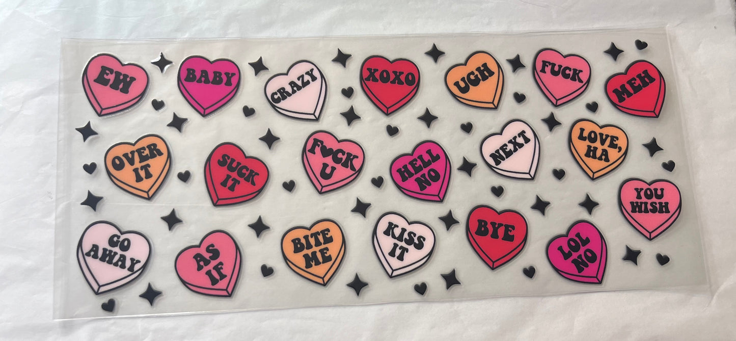 (F21) cursing candy hearts