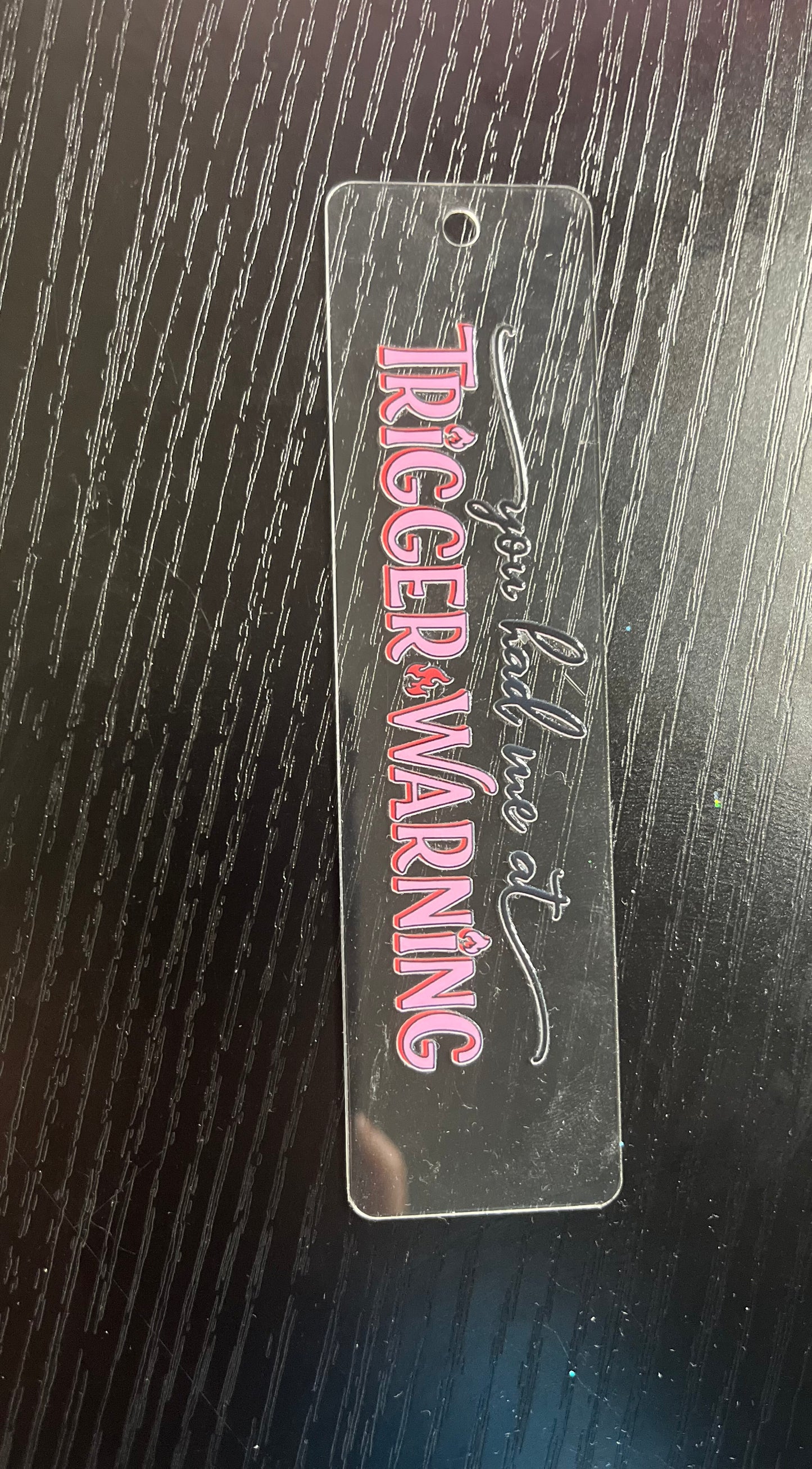 trigger warning bookmark