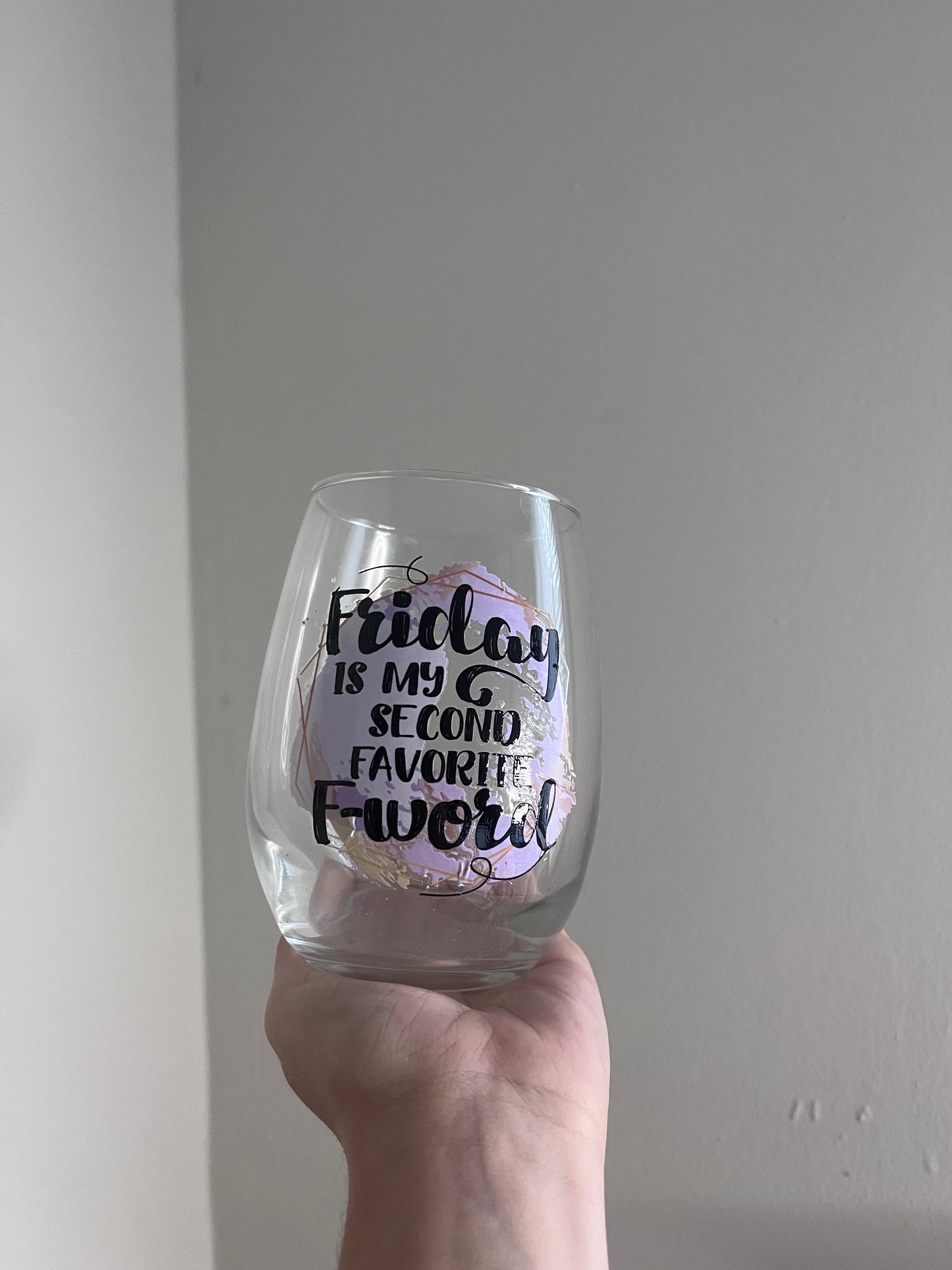 Pre-made Wine Glass