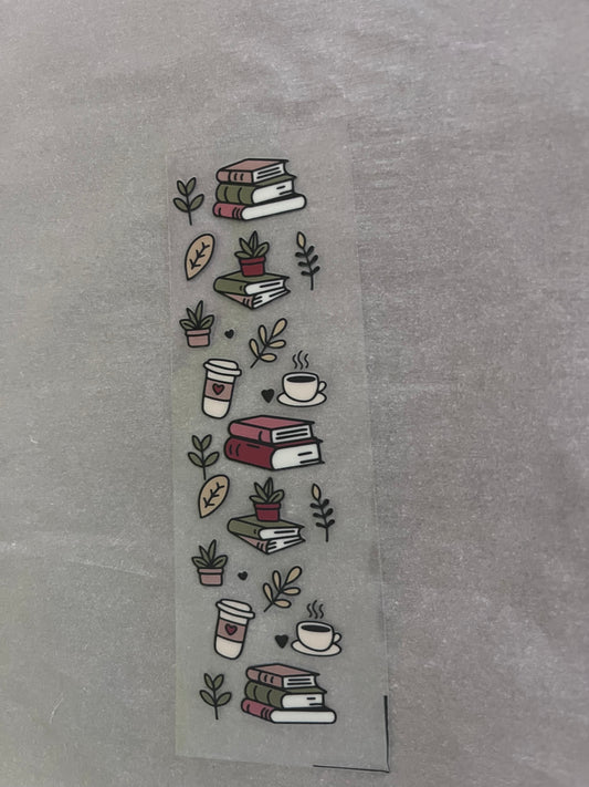 Plants-Books-Coffee bookmark