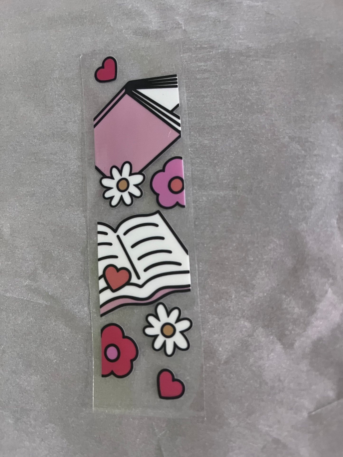 PinkBooks&Flowers bookmark