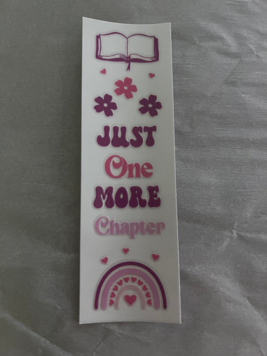One more chapter bookmark